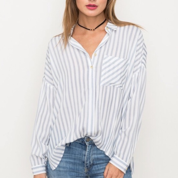Oversized Button Down Shirt - Picture 3 of 5
